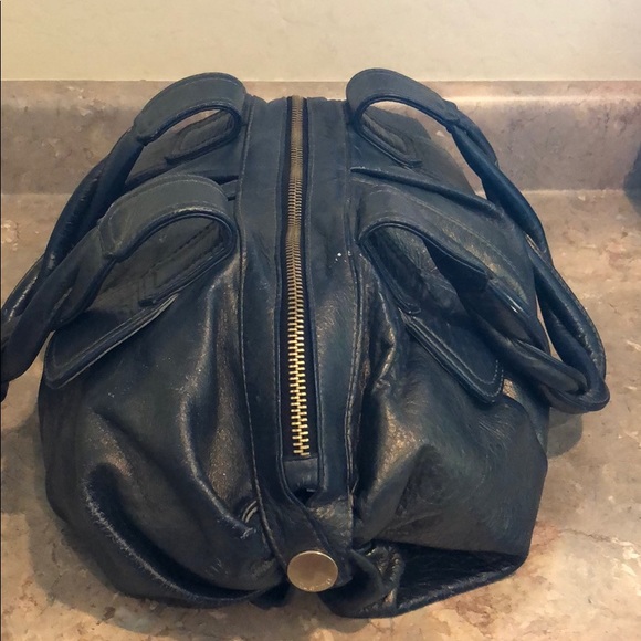 Gustto Iridescent Blue/Gold Tone Bag. - Picture 2 of 10